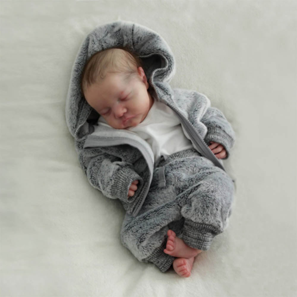 18 Inch 45cm Little Sike Reborn Baby Dolls Realistic Soft Vinyl Doll