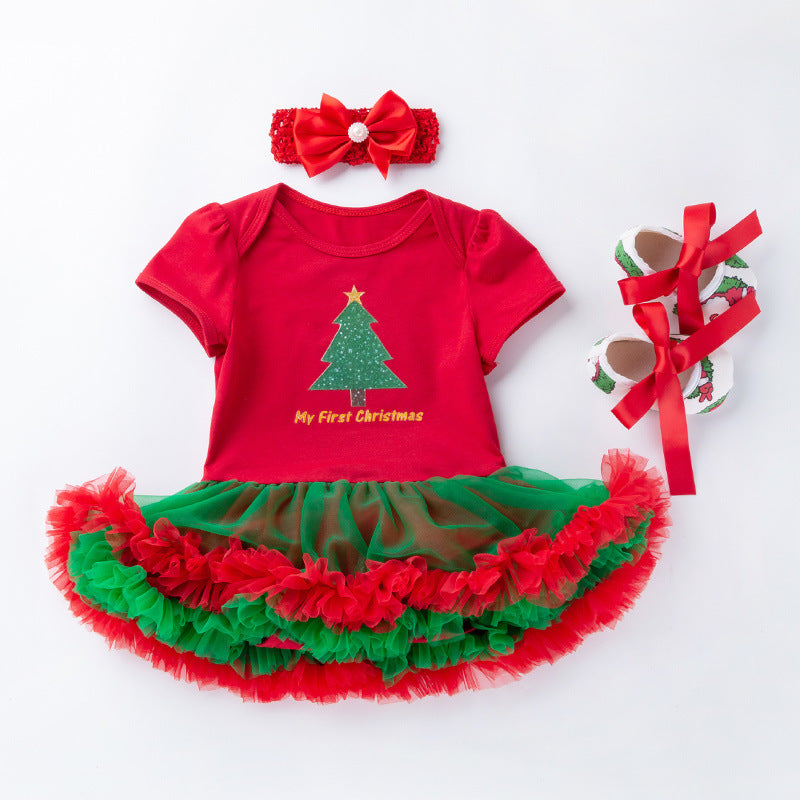 Short Sleeve Christmas Clothes for 22-23 Inch Reborn Dolls