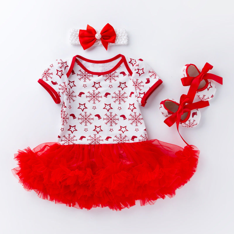 Short Sleeve Christmas Clothes for 22-23 Inch Reborn Dolls