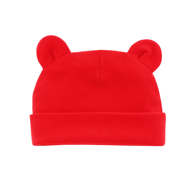 Solid Color Baby Cotton Hood