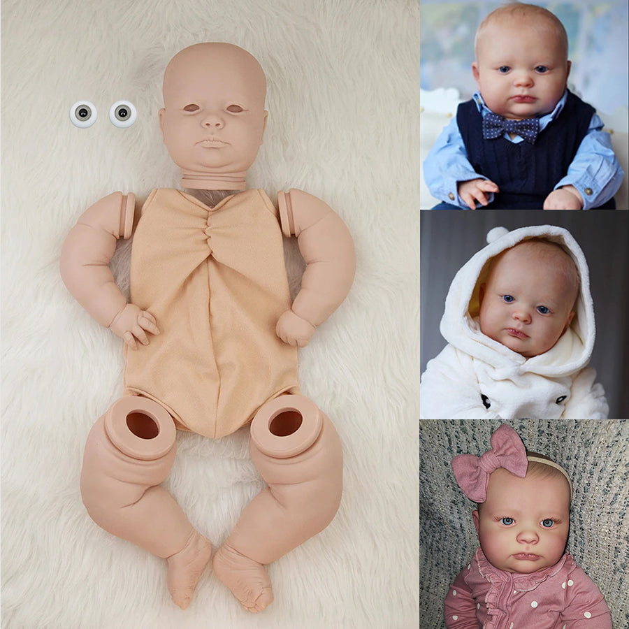 23 inch Unpainted Joseph Cute Reborn Doll Kit