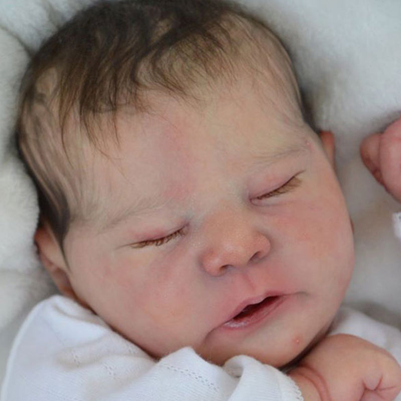 Kit bambola reborn Chase da 21 pollici con occhi chiusi e non verniciata