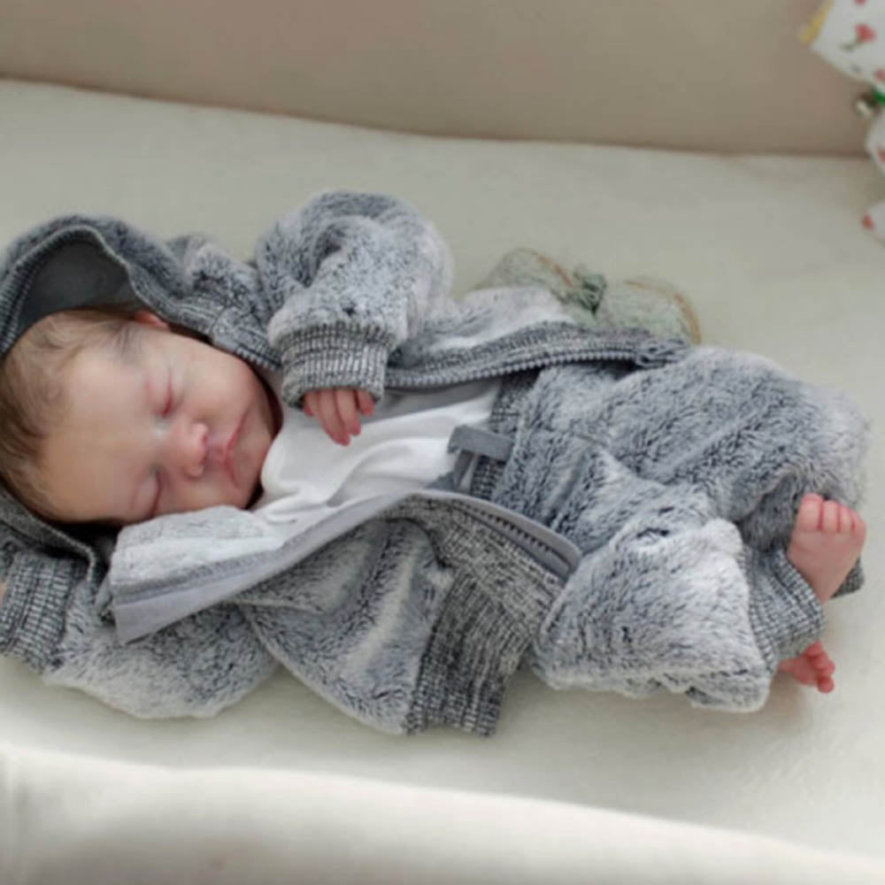 18 Inch 45cm Little Sike Reborn Baby Dolls Realistic Soft Vinyl Doll