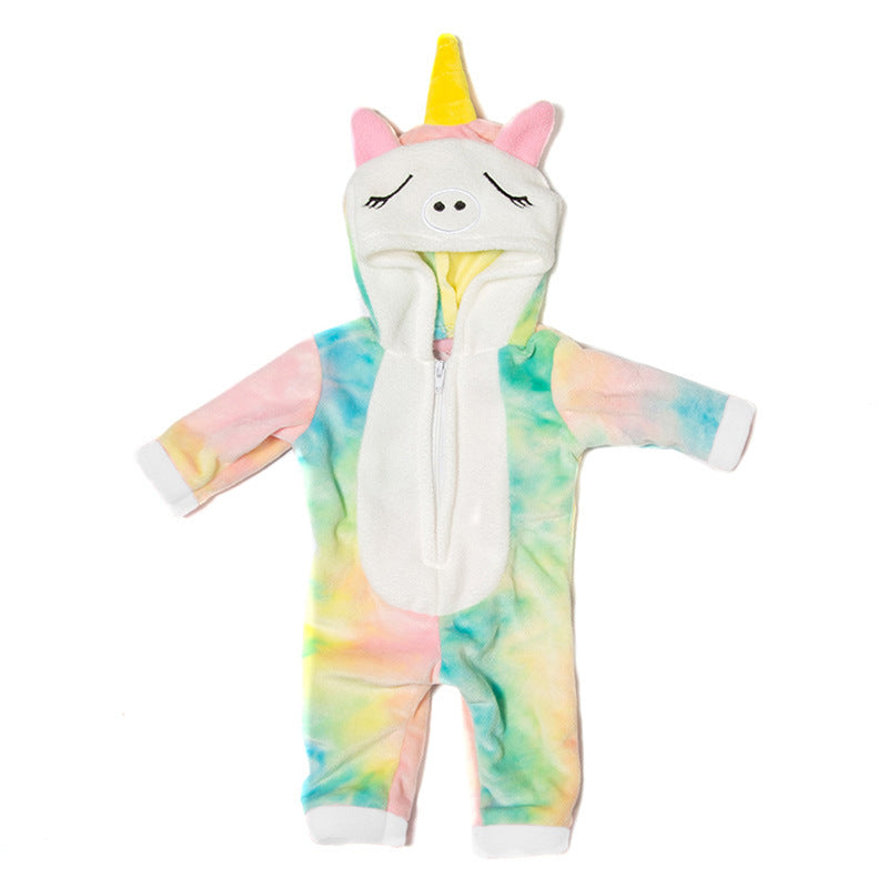 17 inch Reborn Baby Doll Clothes with Cartoon Animals