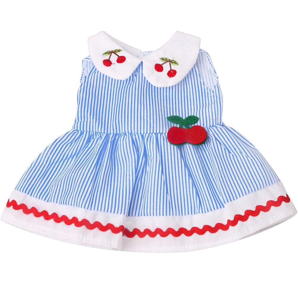 Cute Striped Dress for 17-18 inch Reborn Doll