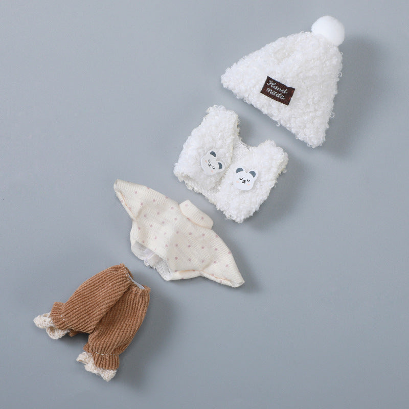 Cute Plush Clothes For 6 Inch Mini Reborn Dolls
