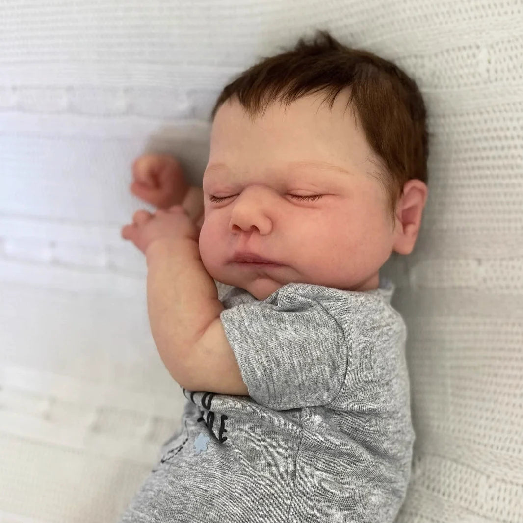 Kit per bambola reborn Miley da 19 pollici con occhi chiusi e non verniciata