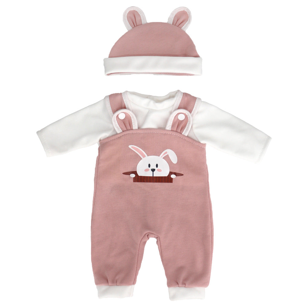 Vestiti carini da orso con cappello per bambole reborn da 16-18 pollici