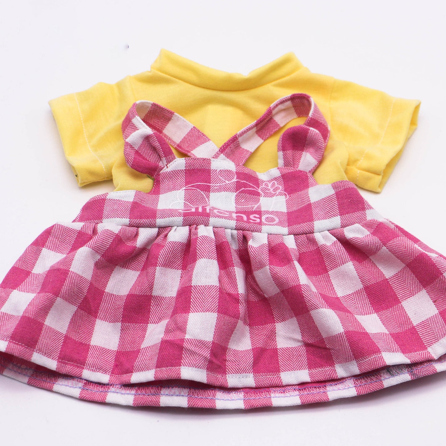 Cute Plaid Dress for 19inch Reborn Doll