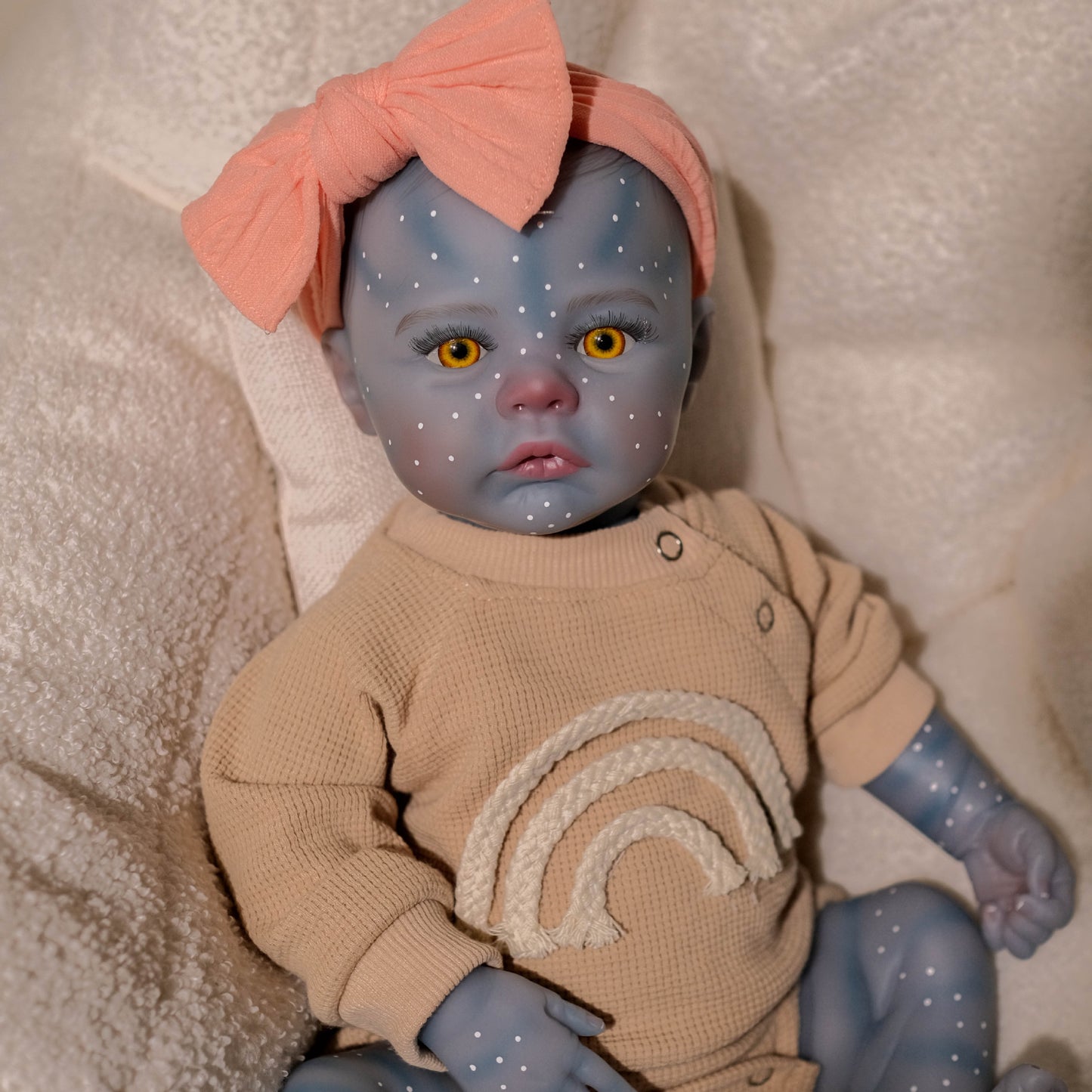 19 pollici occhi aperti Reborn Avatar Bambina-Meadow