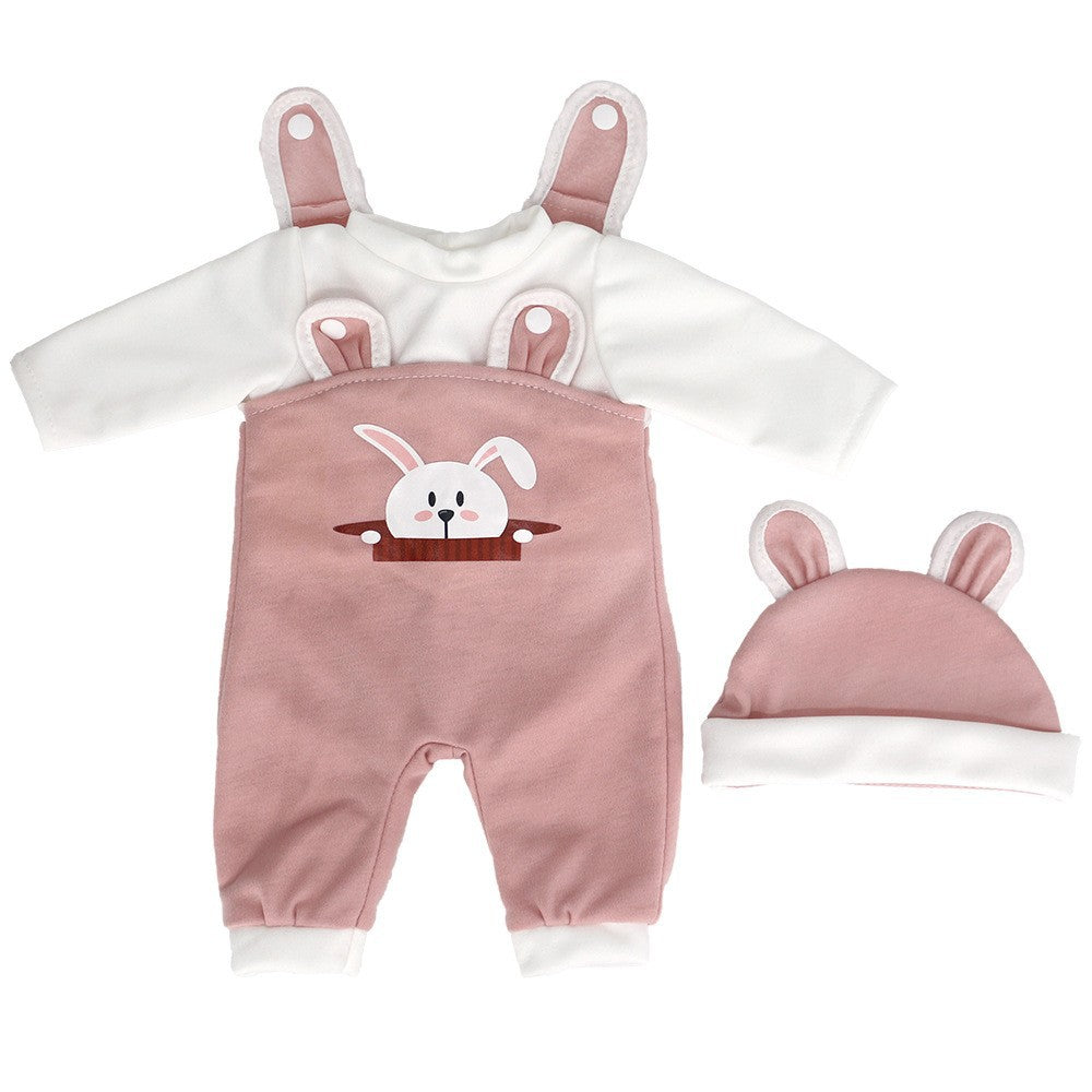 Vestiti carini da orso con cappello per bambole reborn da 16-18 pollici