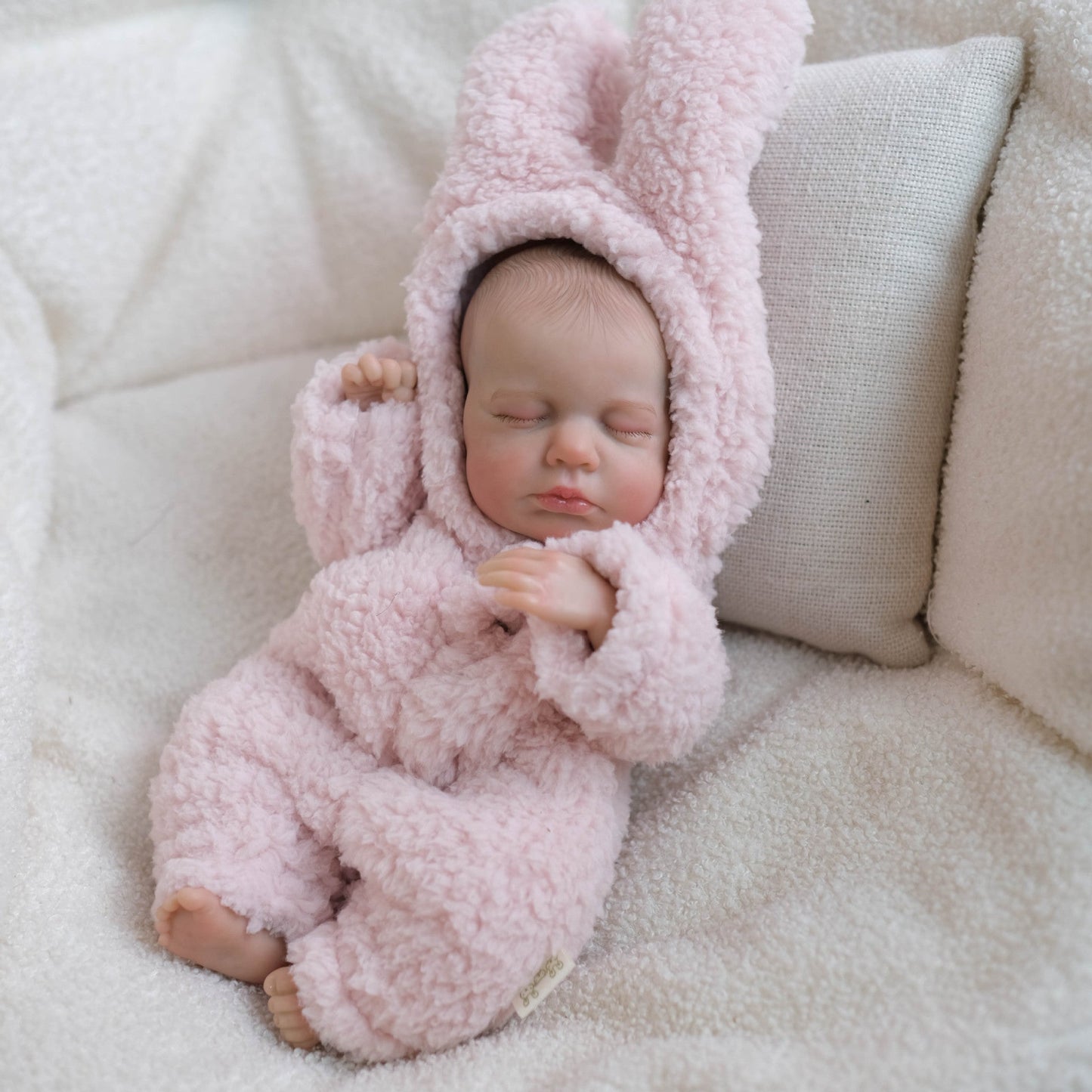 Bambola Reborn Mini realistica da 30 cm ragazza addormentata - Loulou