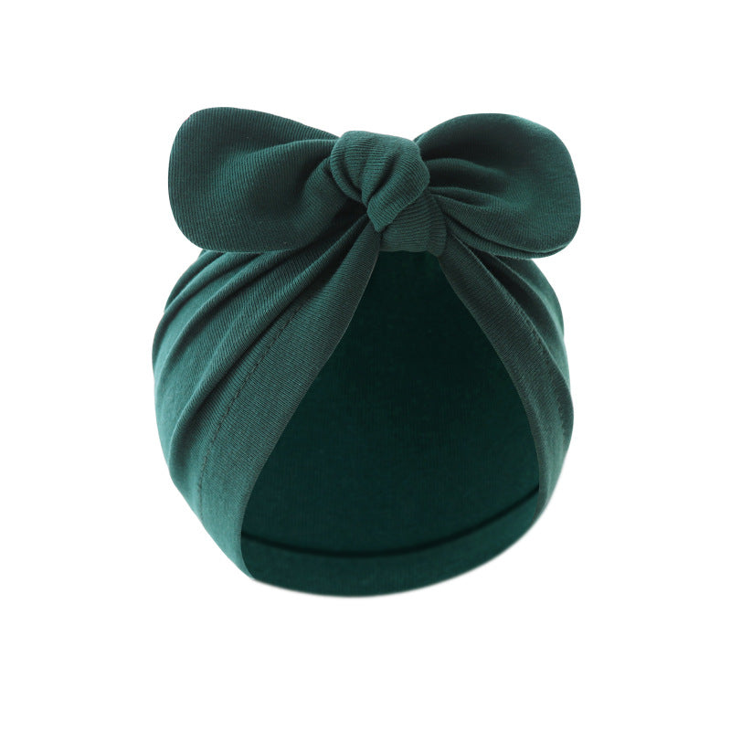 Solid Color Children's Bandana Knotted Pullover Hat
