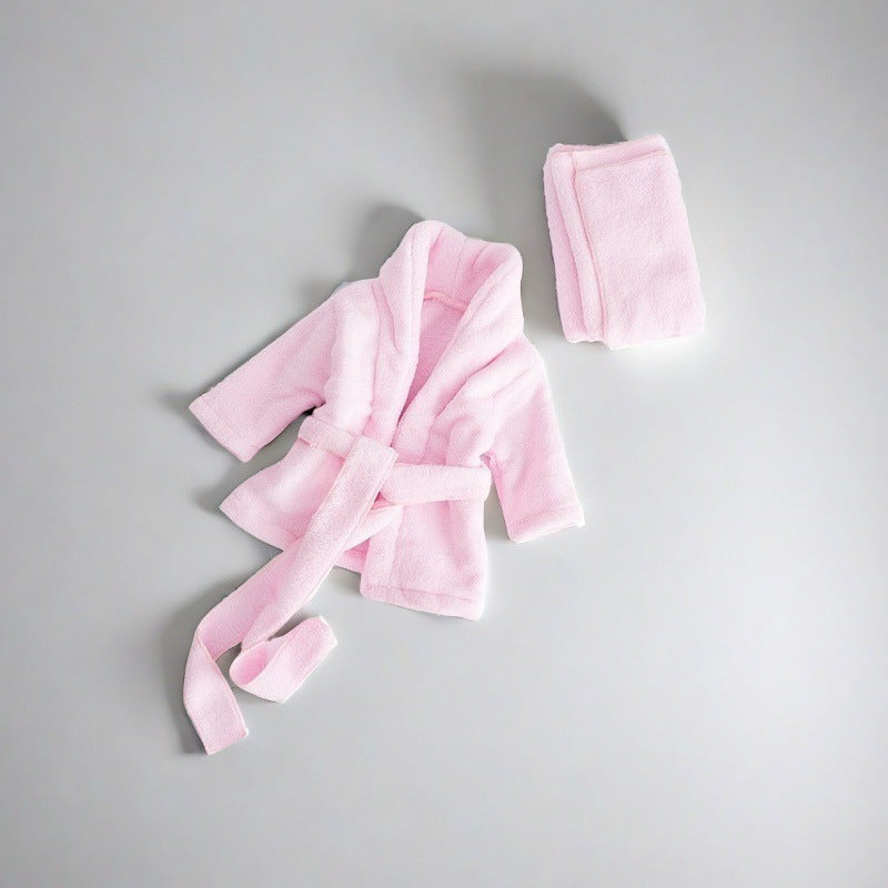 Plush bathrobe pajamas for 18-22 Inches Dolls