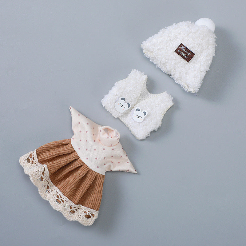 Cute Plush Clothes For 6 Inch Mini Reborn Dolls