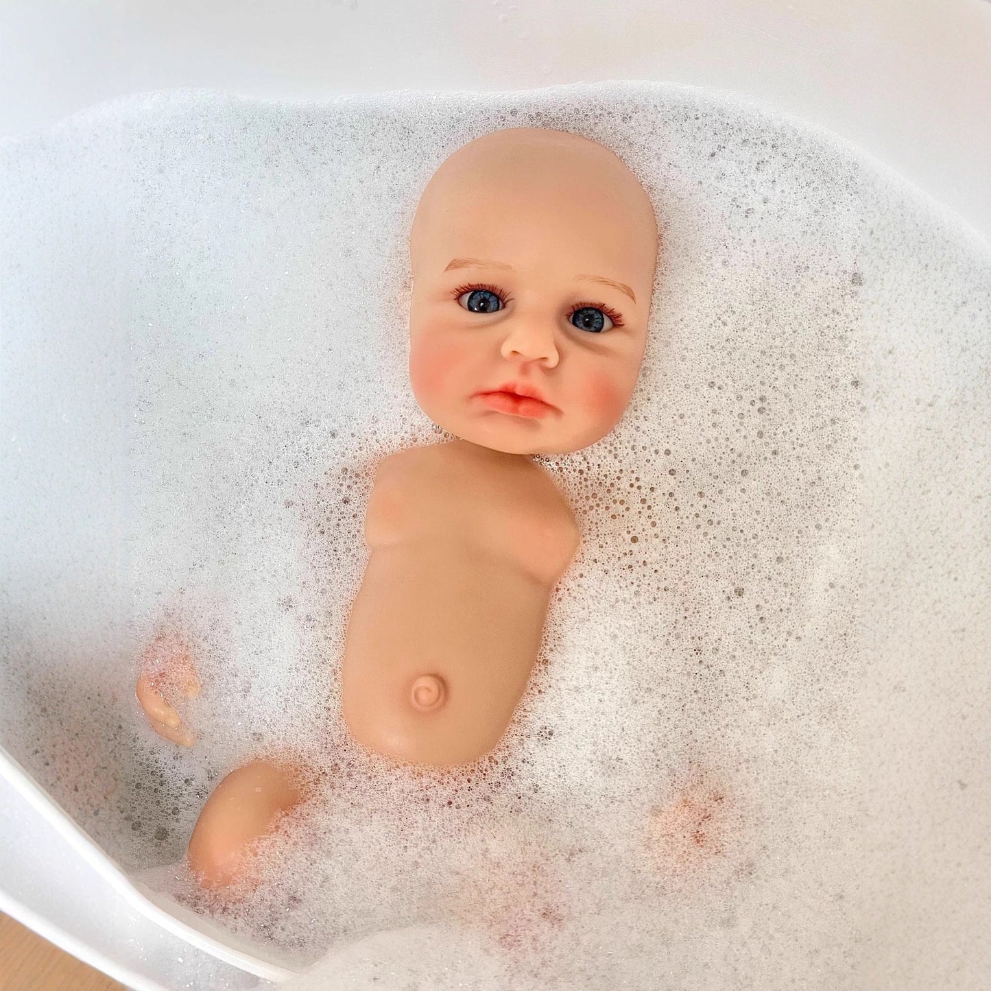 Bambola Reborn in Silicone con Occhi Aperti Realistica da 30 cm-Loulou