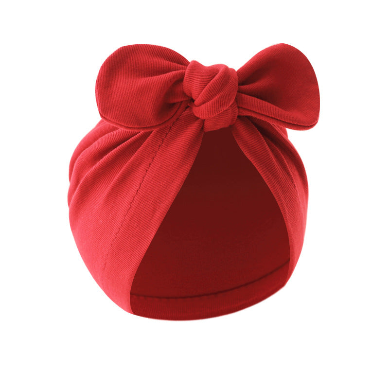 Solid Color Children's Bandana Knotted Pullover Hat
