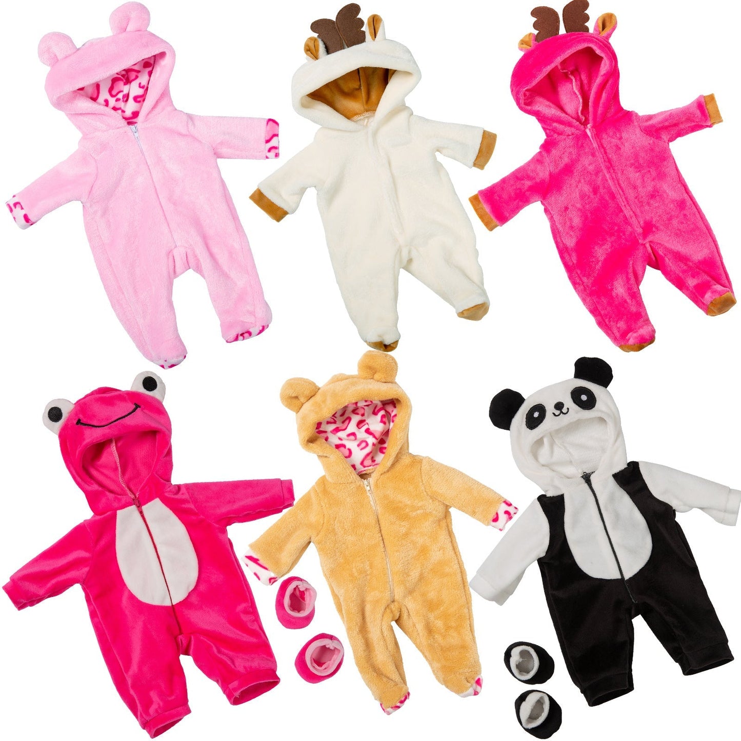 17 inch Reborn Baby Doll Clothes with Cartoon Animals