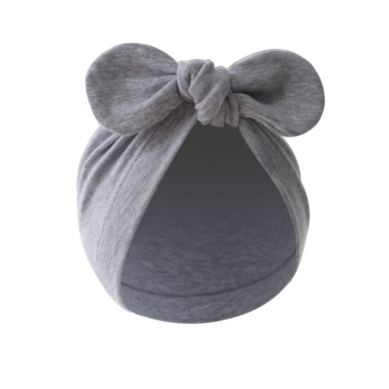 Solid Color Children's Bandana Knotted Pullover Hat