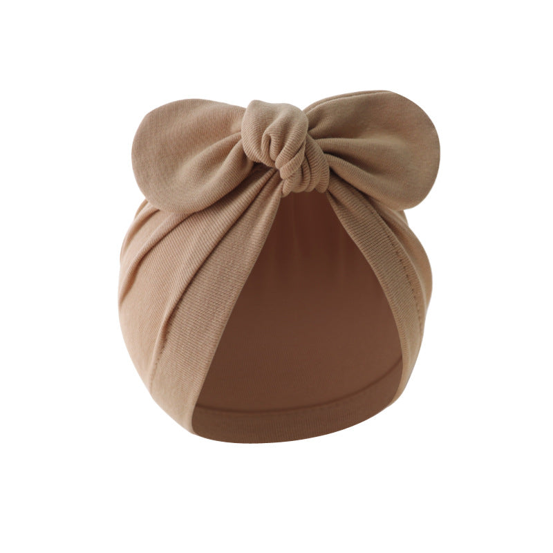 Solid Color Children's Bandana Knotted Pullover Hat
