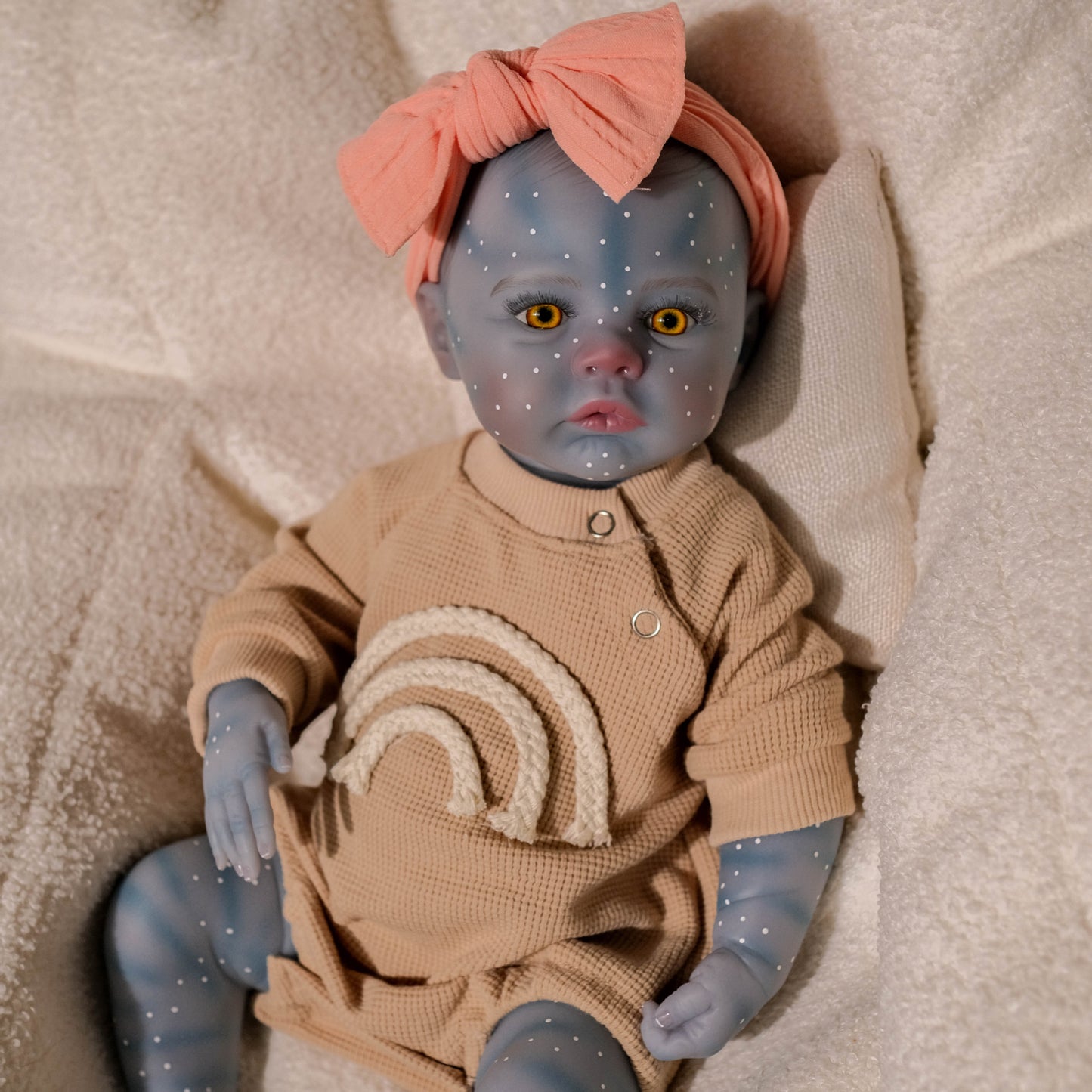 19 pollici occhi aperti Reborn Avatar Bambina-Meadow