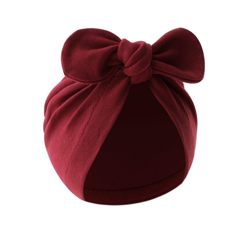 Solid Color Children's Bandana Knotted Pullover Hat