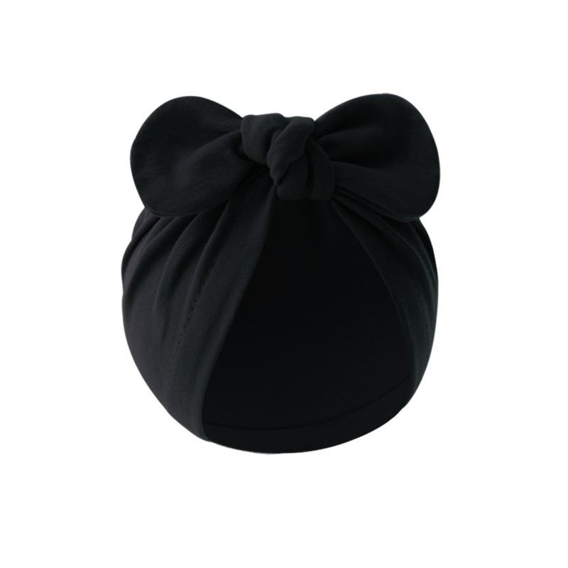 Solid Color Children's Bandana Knotted Pullover Hat