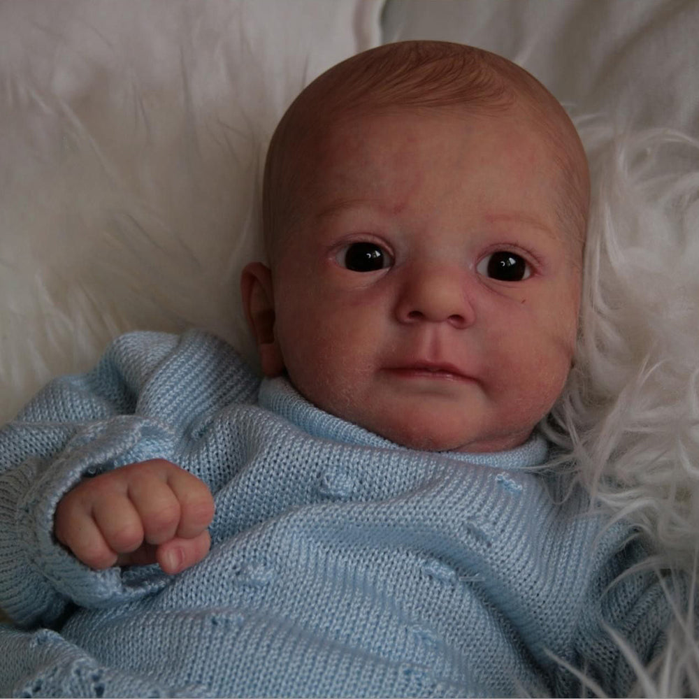 Bambole Reborn Felicia da 19 pollici con capelli dipinti con occhi