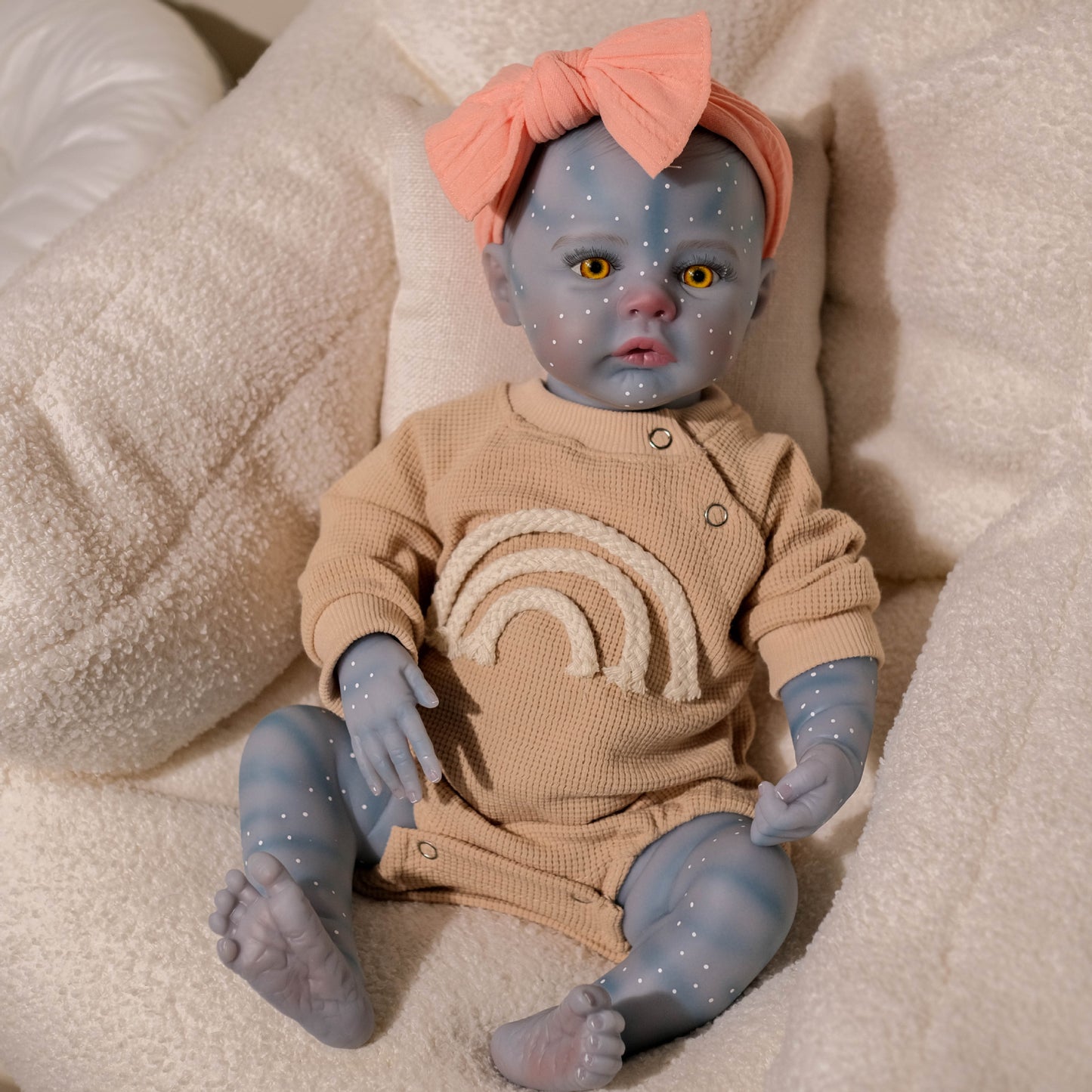 19 pollici occhi aperti Reborn Avatar Bambina-Meadow