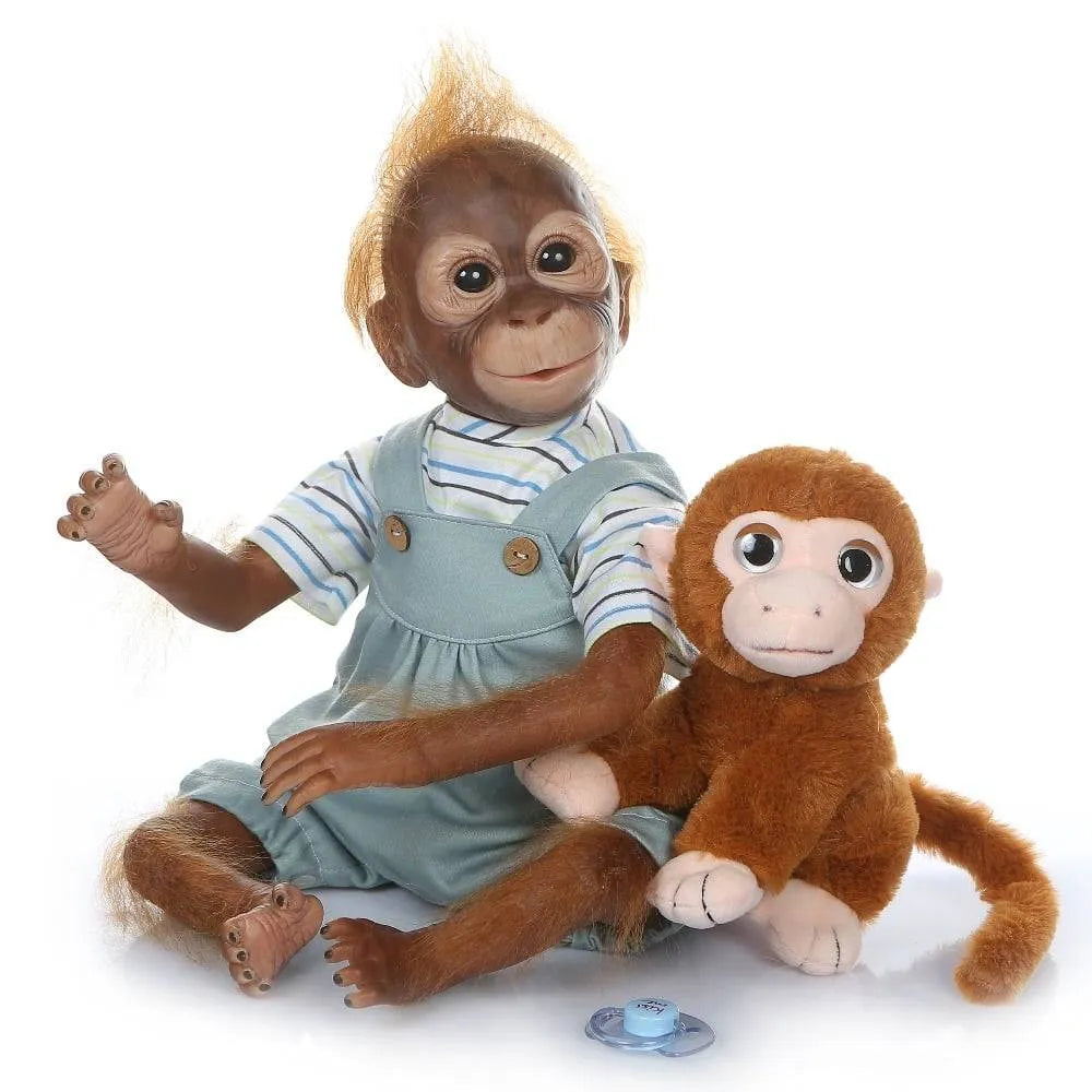 21'' 52CM Handmade Detailed Paint Reborn Baby Monkey