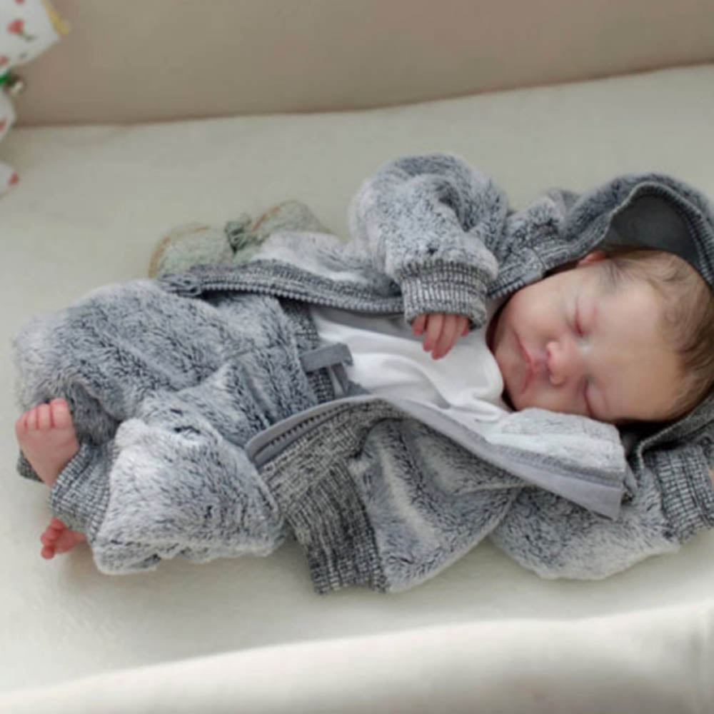 18 Inch 45cm Little Sike Reborn Baby Dolls Realistic Soft Vinyl Doll