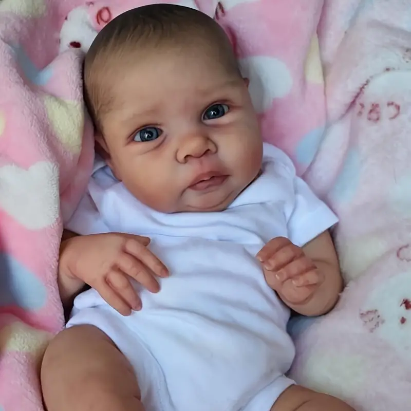 Merle 24 inch Realistic open eyes Reborn Doll with Drawn Hair-Kodi main image 0