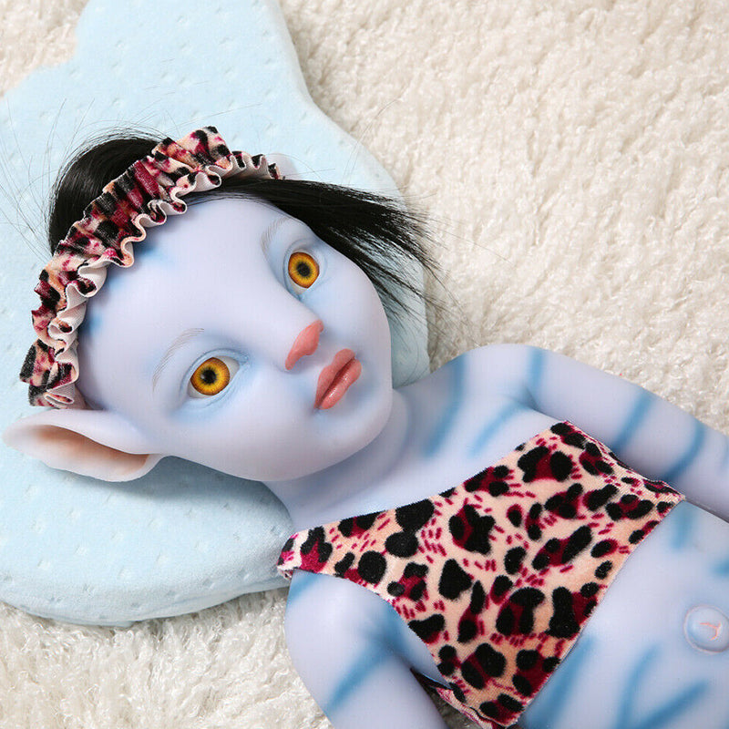 22 inch Reborn Dolls Avatar Girls Open eyes with hair