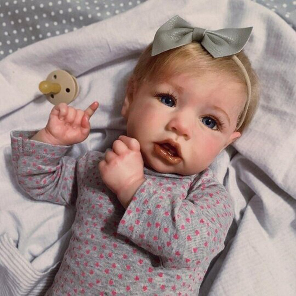 Lifelike 22 inch Little Joni Reborn Girl Dolls: - Main Image