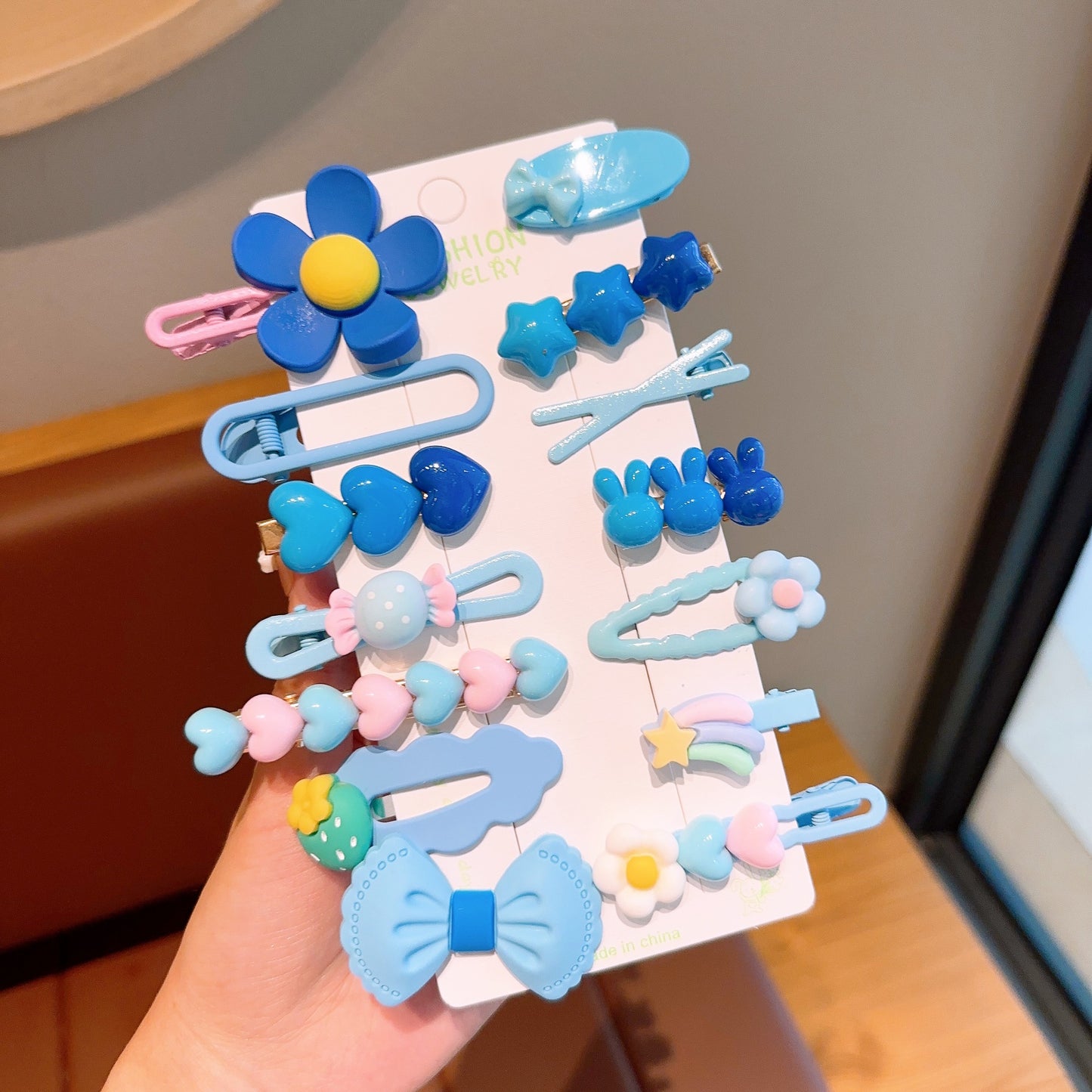 Cute Bow Tie for Kids Cartoon BB Hairpin Set of 14pcs