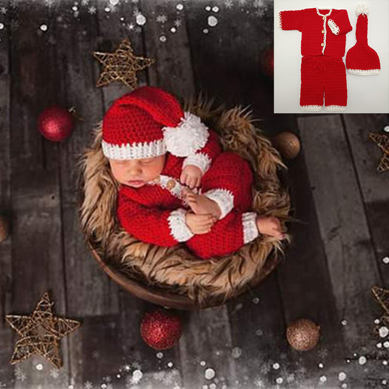Knitted Christmas outfit for 20-24 inch dolls