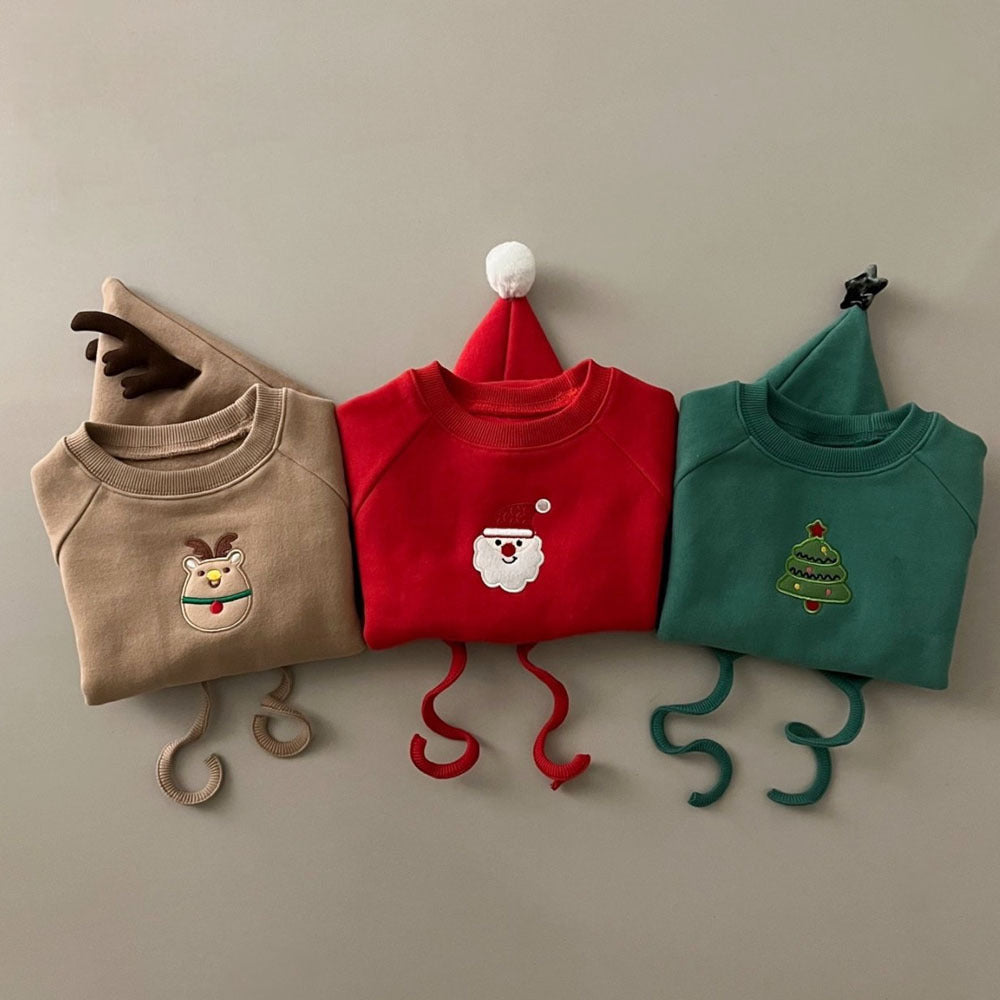 Fleece lined fall and winter Christmas onesies for 27-28 inch dolls