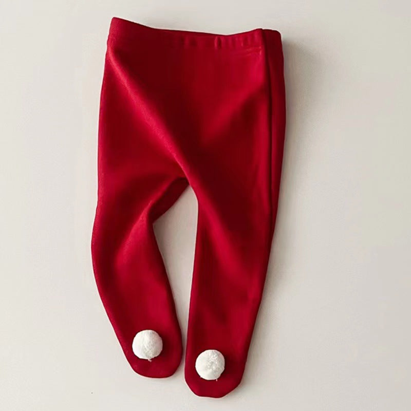 Fleece lined fall and winter Christmas onesies for 27-28 inch dolls