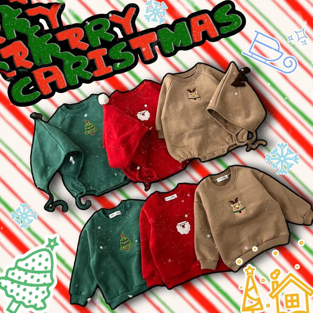 Fleece lined fall and winter Christmas onesies for 27-28 inch dolls