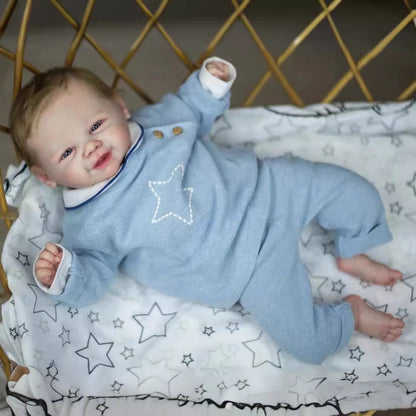 19 inch Reborn Abel Open Eyes Dolls with Hair-Vivienne