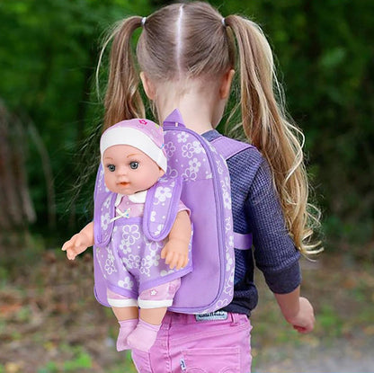 Cute Baby Carrier Backpack for 12 Inches Reborn Dolls