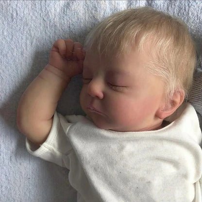 19 Inches Lifelike Closed Eyes Blonde Hair Reborn Doll-Kai