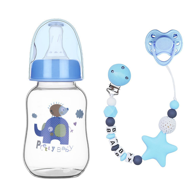 Reborn Doll Baby Bottle Magnetic Pacifier and Pacifier Chain 3-Piece Set