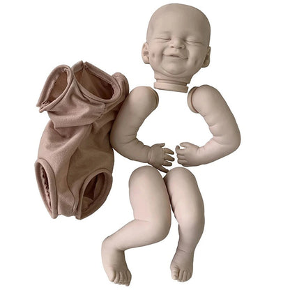 Kit per bambola reborn Cecilia da 19 pollici occhi chiusi non verniciati