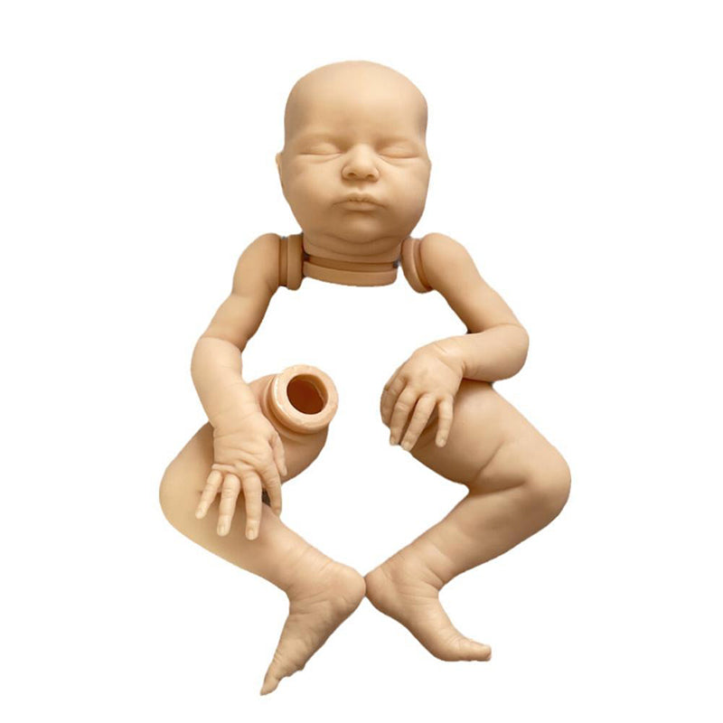Unfinished 20 Inch Closed Eyes Reborn Laura Doll Kit