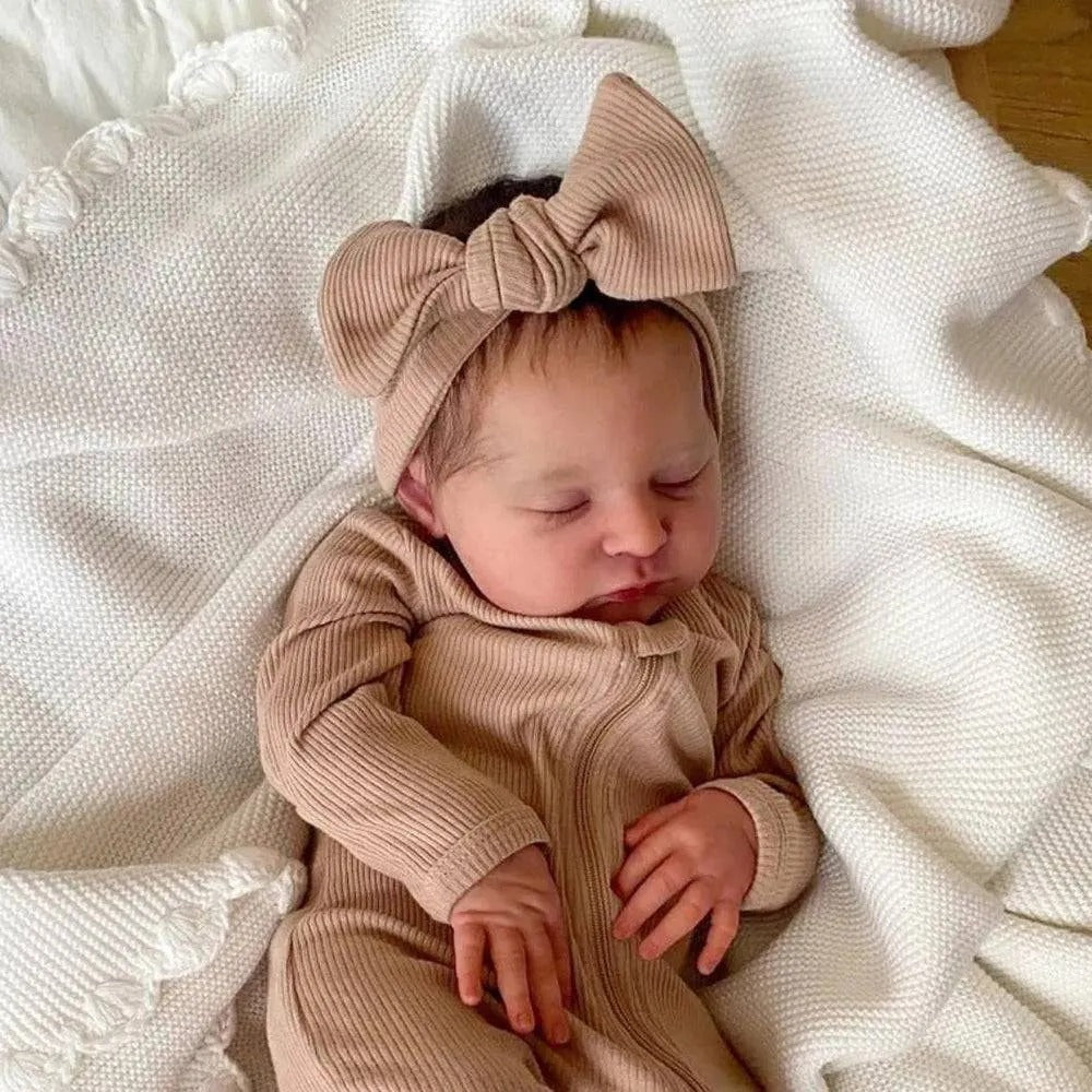 Unfinished 20 Inch Closed Eyes Reborn Laura Doll Kit