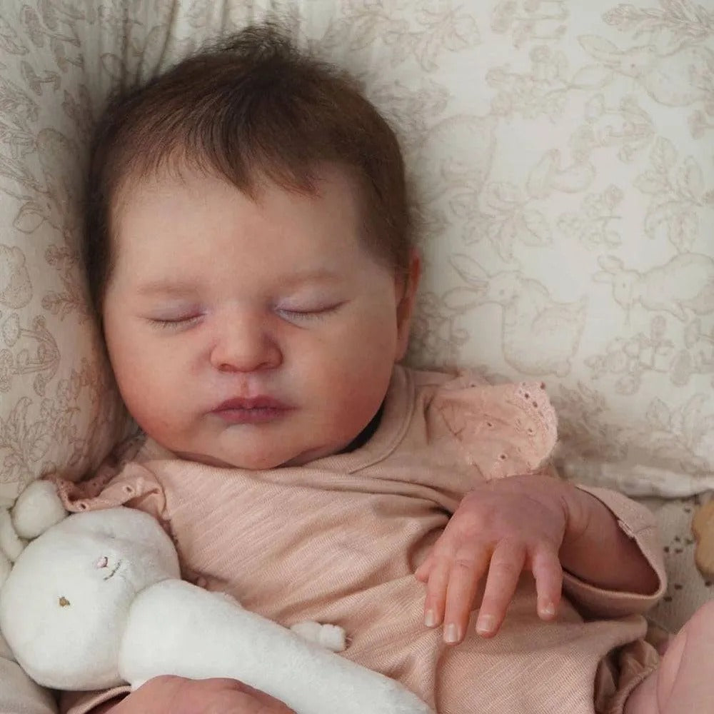 Unfinished 20 Inch Closed Eyes Reborn Laura Doll Kit