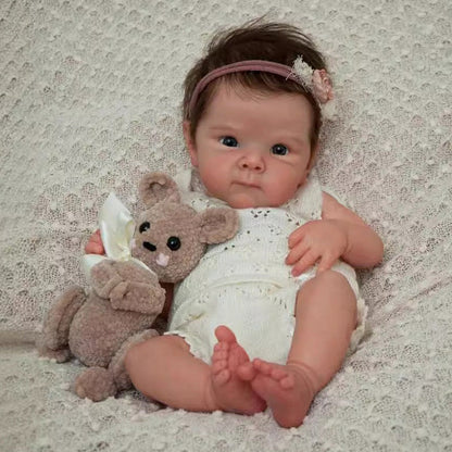 18 Inches Meroy Open Eyes Short Hair Reborn Doll Girls-Bettie