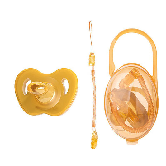 Set di 3 pezzi composto da ciuccio in silicone catenella per ciuccio e scatola di confezionamento per bambole reborn interamente in silicone