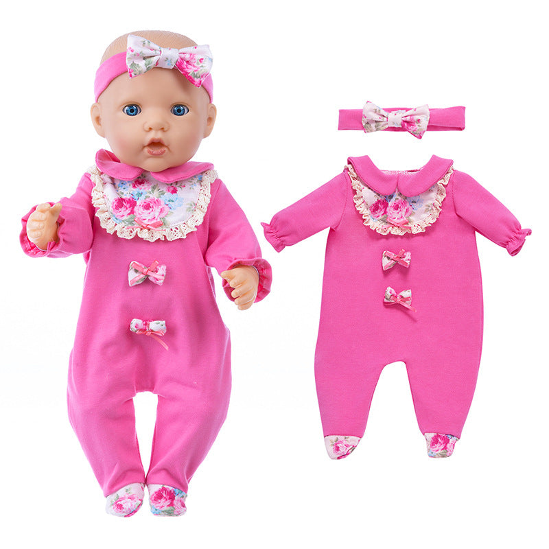 Floral Printing Clothes Set for 17-18 Inches Reborn Dolls